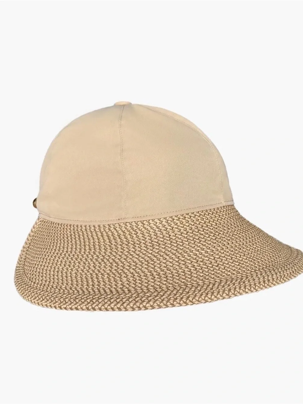 😎Eric Javits Wide Brim Straw Sun Hat : UPF 50+ (blocks 95% UVA/UVB rays)☀️ - Picture 2 of 6